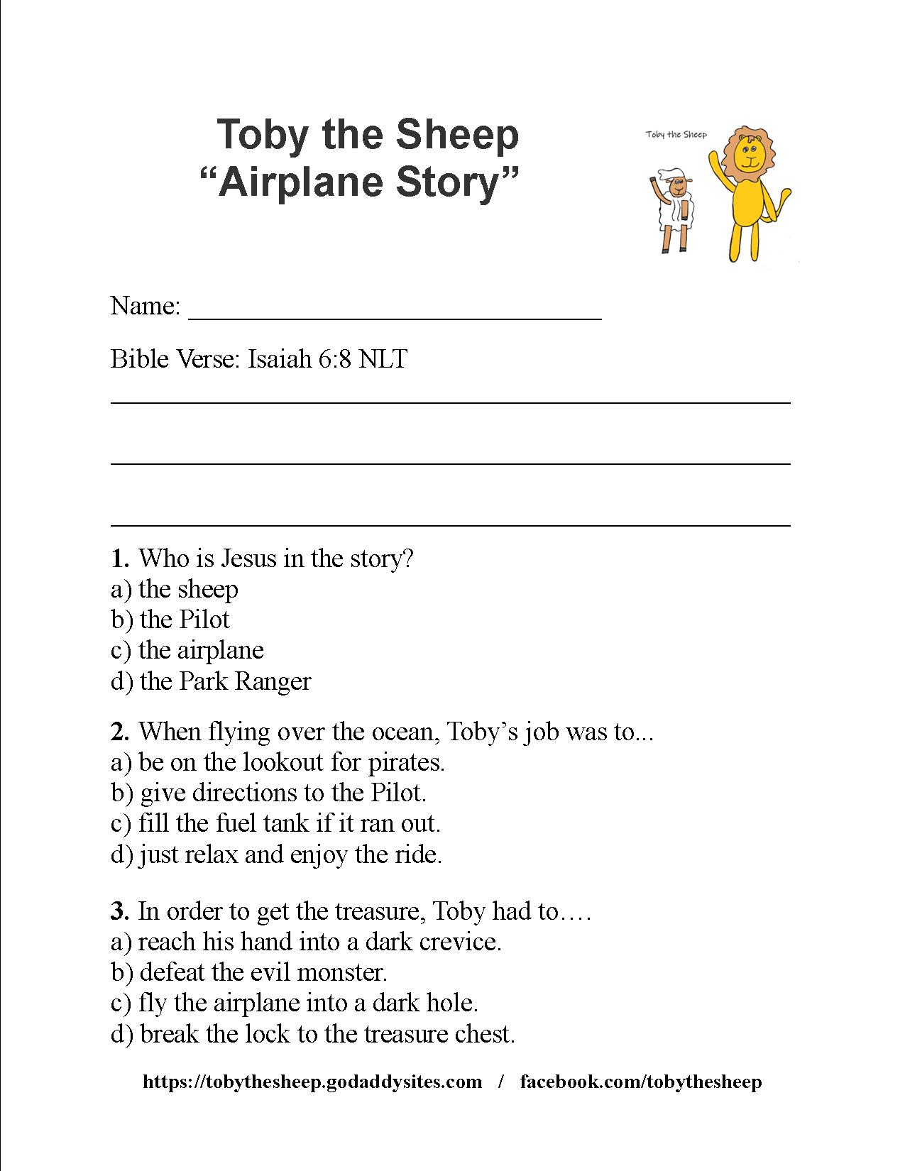 Airplane Story Toby the Sheep